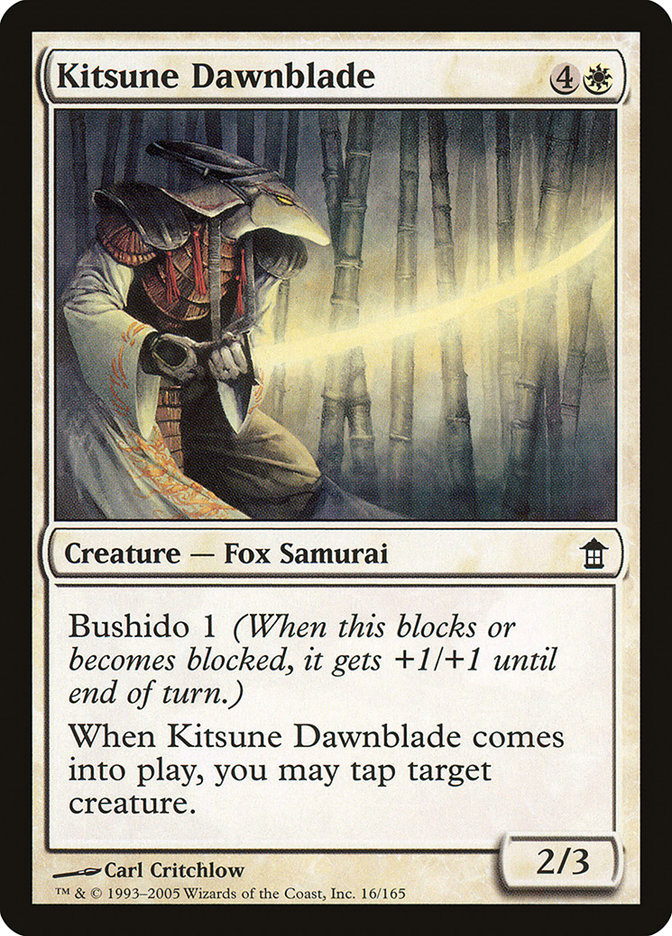 Kitsune Dawnblade [Sauveurs de Kamigawa] 