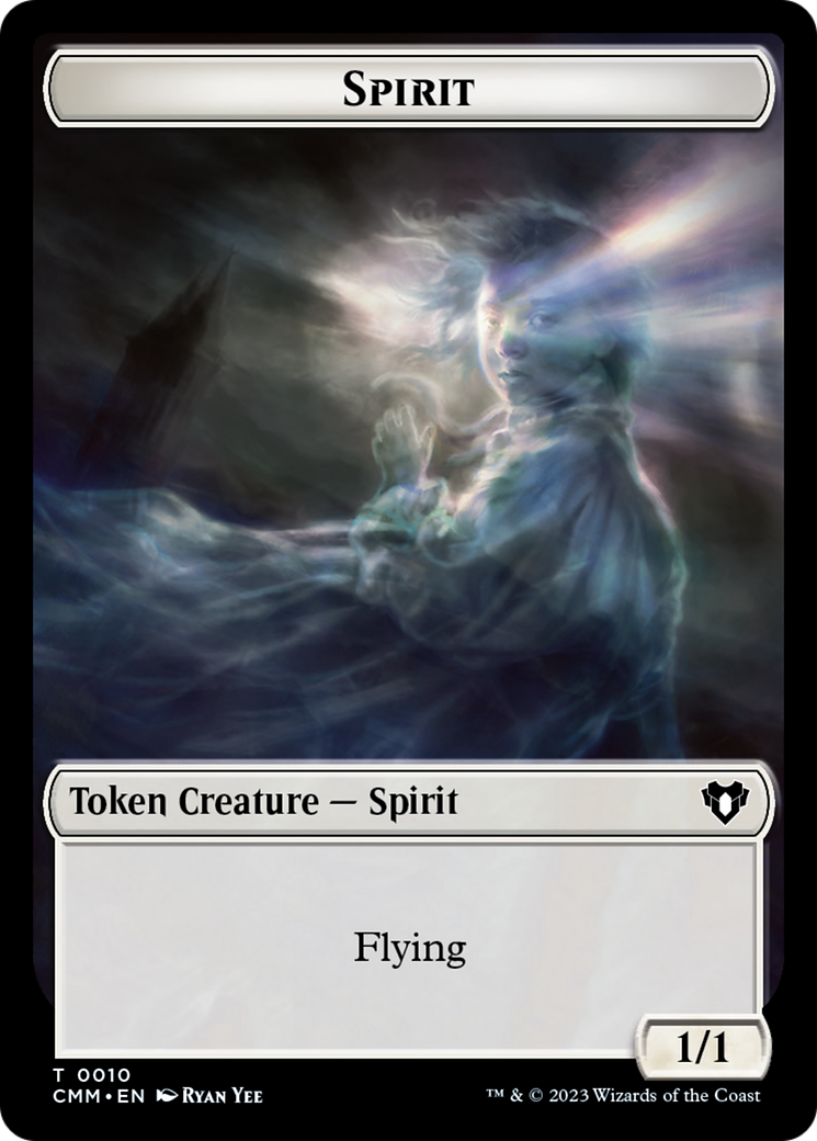 Spirit Token (10) [Commander Masters Tokens] - Trinity Hobby