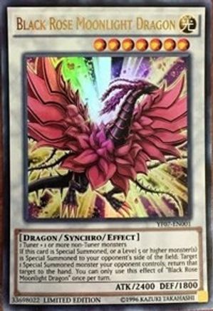 Black Rose Moonlight Dragon [YF07-EN001] Ultra Rare - Trinity Hobby