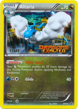 Altaria (BW48) (Staff Prerelease Promo) [Black & White: Black Star Promos] - Trinity Hobby