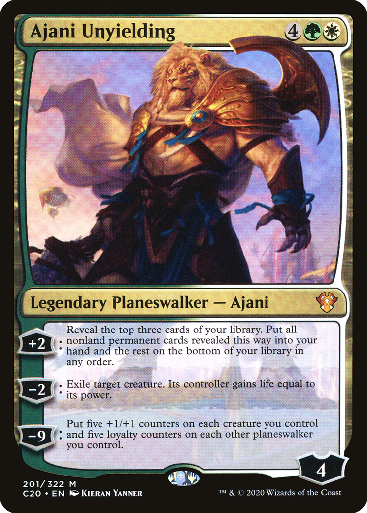 Ajani Unyielding [Commander 2020] - Trinity Hobby
