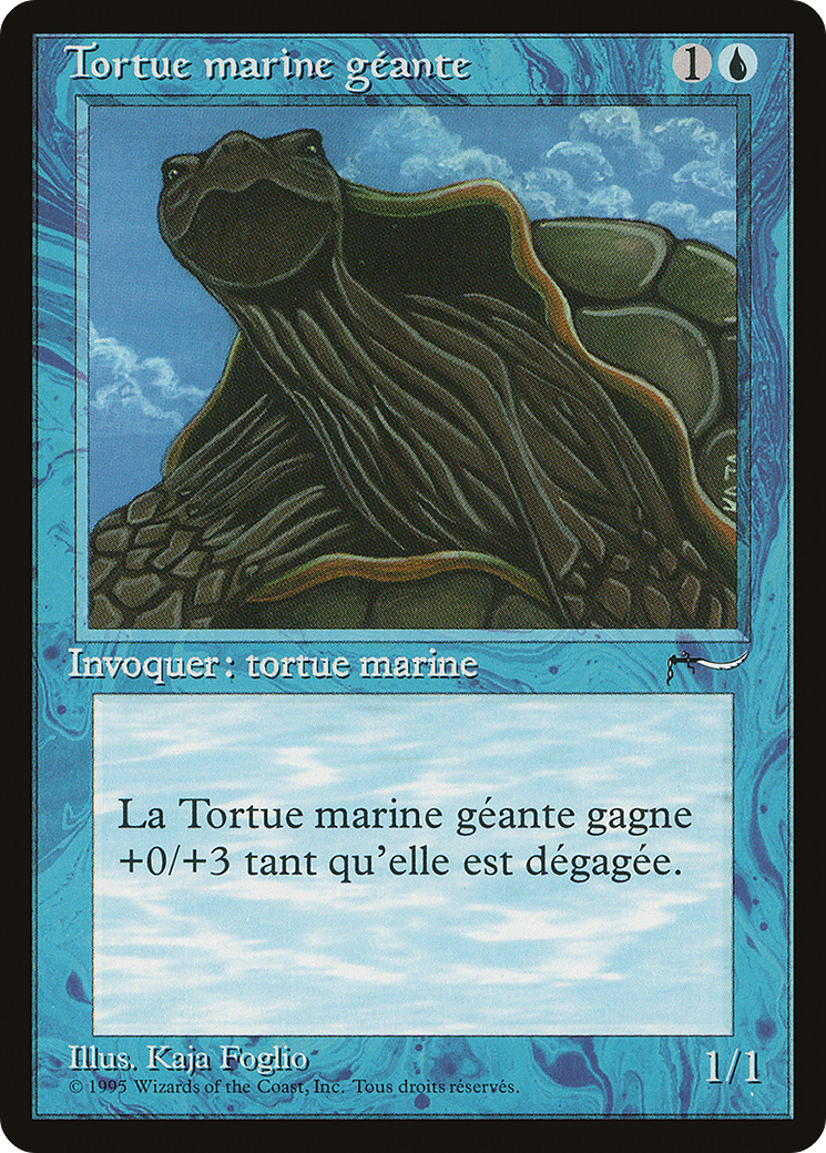 Tortue géante (français) - "Tortue marine géante" [Renaissance] 