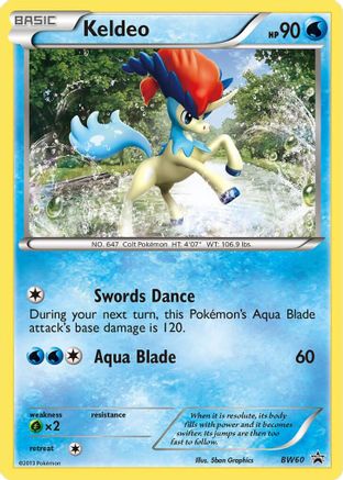 Keldeo (BW60) (Non Holo) [Black & White: Black Star Promos] - Trinity Hobby