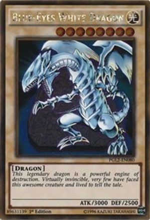 Blue-Eyes White Dragon [PGL2-EN080] Gold Rare - Trinity Hobby