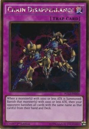 Chain Disappearance [PGL2-EN064] Gold Rare - Trinity Hobby