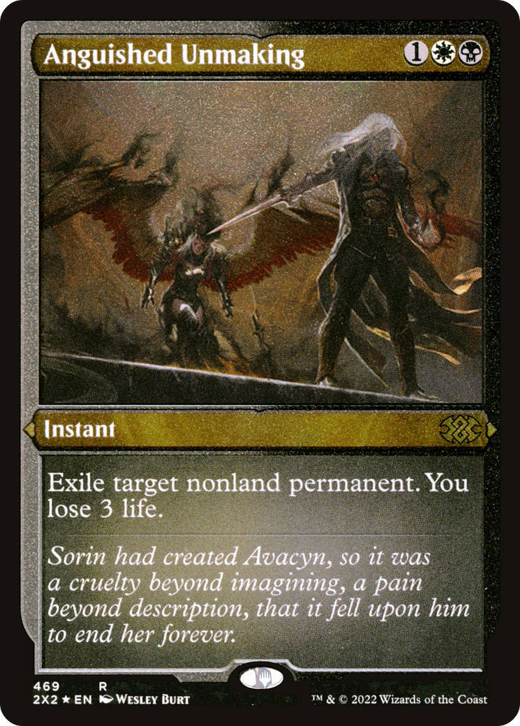 Anguished Unmaking (Foil Etched)  [Foil]  (2X2-469) - [Double Masters 2022] - Trinity Hobby