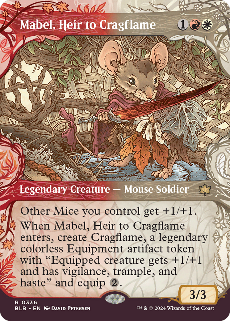 Mabel, Heir to Cragflame (Showcase) [Bloomburrow] - Trinity Hobby