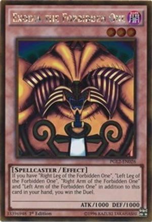 Exodia the Forbidden One [PGL2-EN026] Gold Rare - Trinity Hobby