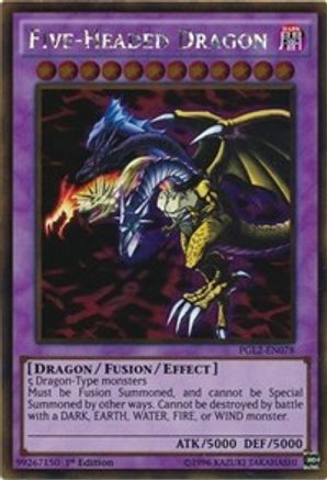 Five-Headed Dragon [PGL2-EN078] Gold Rare - Trinity Hobby