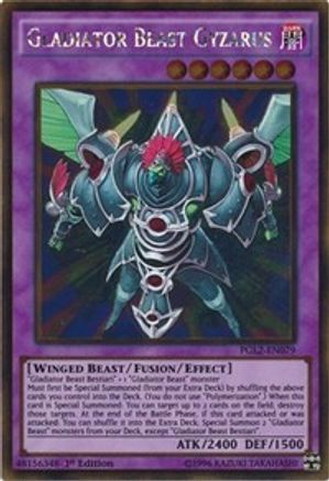 Gladiator Beast Gyzarus [PGL2-EN079] Gold Rare - Trinity Hobby