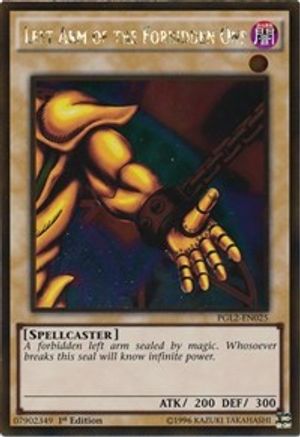 Left Arm of the Forbidden One [PGL2-EN025] Gold Rare - Trinity Hobby