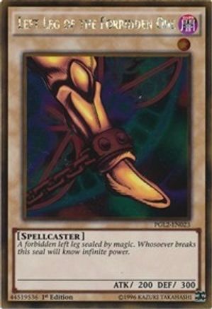 Left Leg of the Forbidden One [PGL2-EN023] Gold Rare - Trinity Hobby