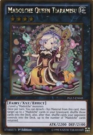 Madolche Queen Tiaramisu [PGL2-EN045] Gold Rare - Trinity Hobby