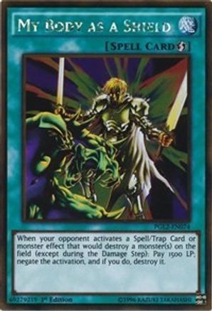 My Body as a Shield [PGL2-EN074] Gold Rare - Trinity Hobby