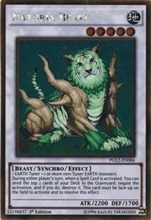 Naturia Beast [PGL2-EN086] Gold Rare - Trinity Hobby