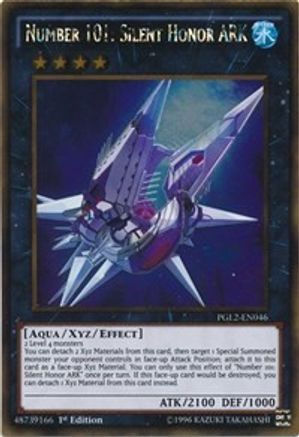 Number 101: Silent Honor ARK [PGL2-EN046] Gold Rare - Trinity Hobby