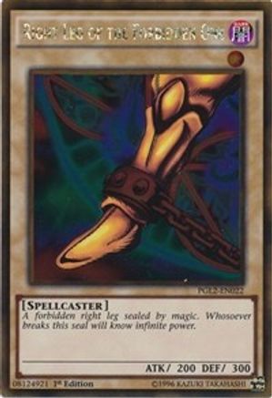 Right Leg of the Forbidden One [PGL2-EN022] Gold Rare - Trinity Hobby