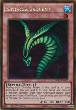 Sinister Serpent [PGL2-EN027] Gold Rare - Trinity Hobby