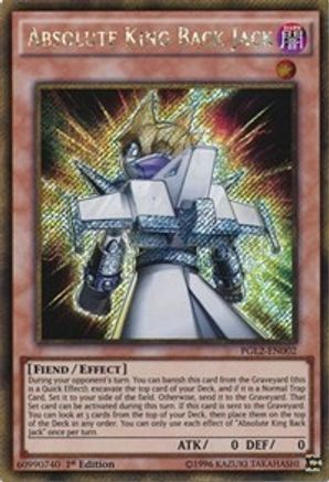 Absolute King Back Jack [PGL2-EN002] Gold Secret Rare - Trinity Hobby