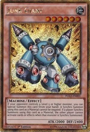 Junk Giant [PGL2-EN001] Gold Secret Rare - Trinity Hobby
