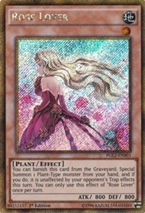 Rose Lover [PGL2-EN003] Gold Secret Rare - Trinity Hobby