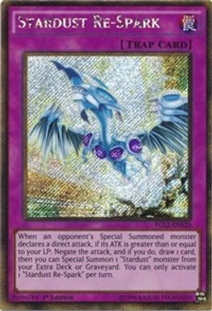 Stardust Re-Spark [PGL2-EN020] Gold Secret Rare - Trinity Hobby