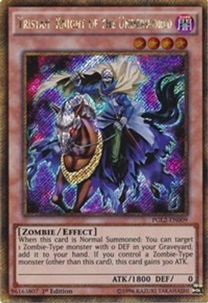 Tristan, Knight of the Underworld [PGL2-EN009] Gold Secret Rare - Trinity Hobby