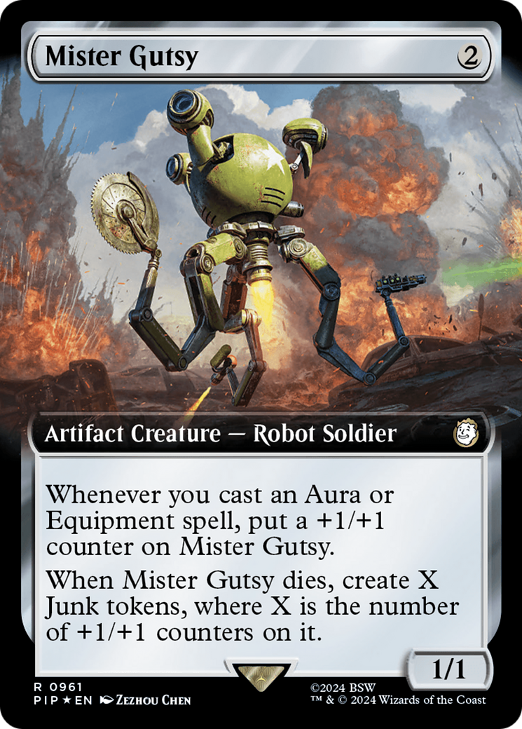 Mister Gutsy (Extended Art) (Surge Foil) [Fallout] - Trinity Hobby