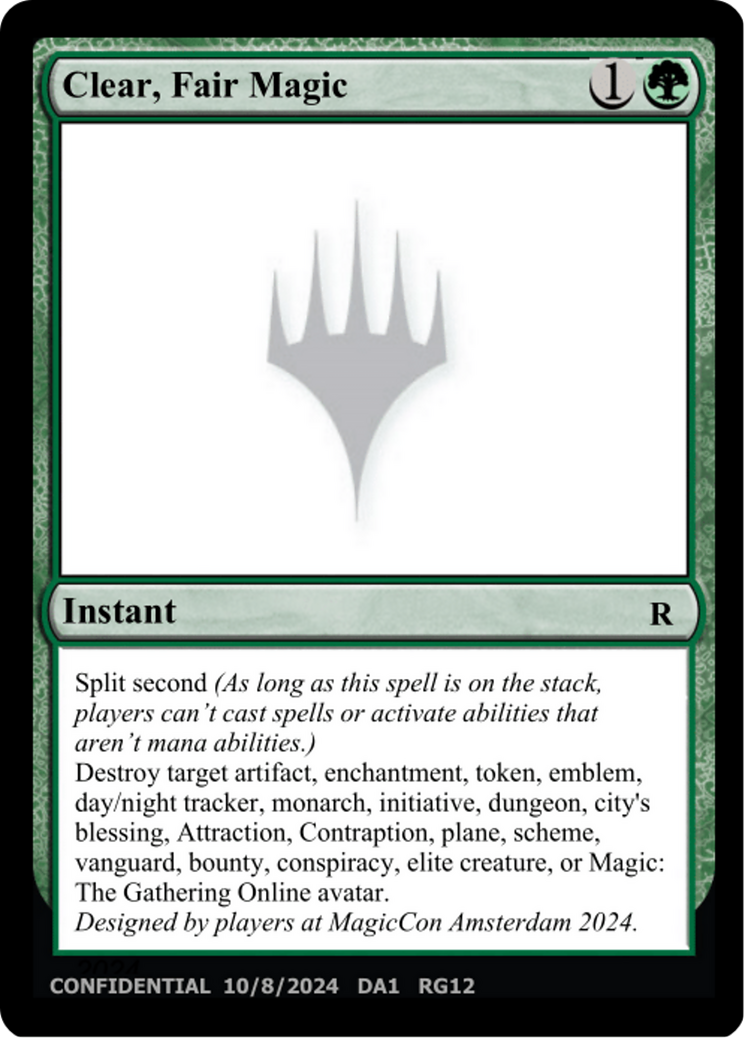 Clear, Fair Magic [Mystery Booster 2 Playtest Cards]