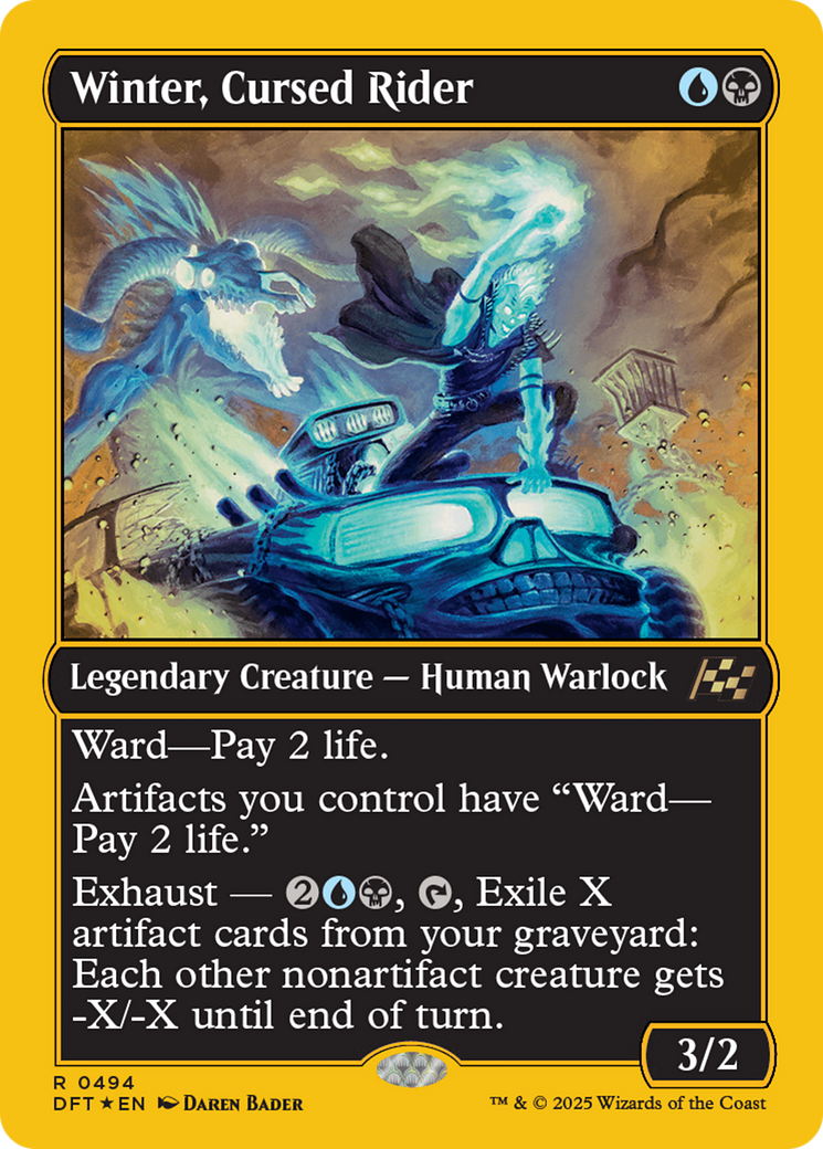 Winter, Cursed Rider (First-Place Foil) [Aetherdrift] - Trinity Hobby
