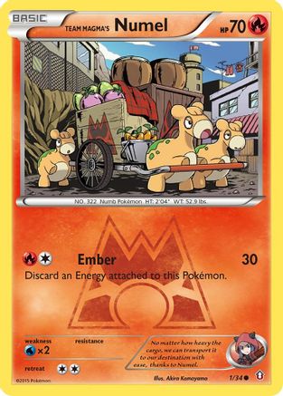 Team Magma's Numel (1/34) [XY: Double Crisis] - Trinity Hobby