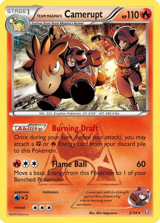 Team Magma's Camerupt (2/34) [XY: Double Crisis] - Trinity Hobby