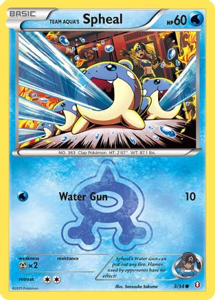 Team Aqua's Spheal (3/34) [XY: Double Crisis] - Trinity Hobby