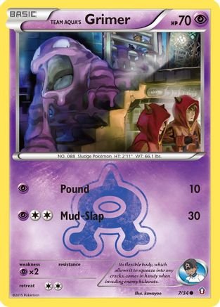 Team Aqua's Grimer (7/34) [XY: Double Crisis] - Trinity Hobby