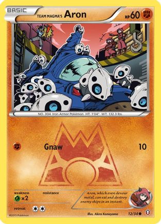 Team Magma's Aron (12/34) [XY: Double Crisis] - Trinity Hobby