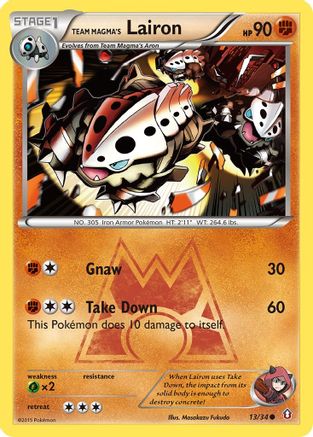 Team Magma's Lairon (13/34) [XY: Double Crisis] - Trinity Hobby