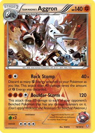 Team Magma's Aggron (14/34) [XY: Double Crisis] - Trinity Hobby