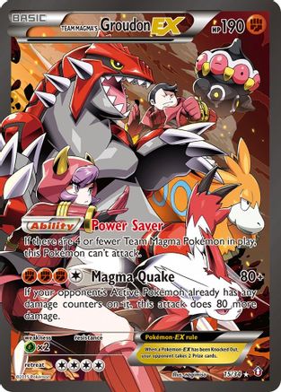 Team Magma's Groudon ex (15/34) [XY: Double Crisis] - Trinity Hobby