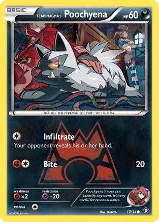 Team Magma's Poochyena (17/34) [XY: Double Crisis] - Trinity Hobby