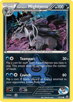 Team Aqua's Mightyena (18/34) [XY: Double Crisis] - Trinity Hobby