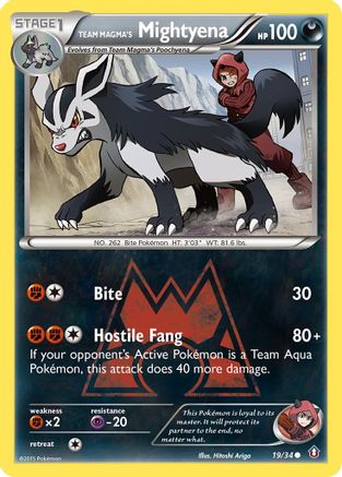 Team Magma's Mightyena (19/34) [XY: Double Crisis] - Trinity Hobby