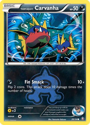 Team Aqua's Carvanha (20/34) [XY: Double Crisis] - Trinity Hobby