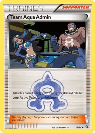 Team Aqua Admin (25/34) [XY: Double Crisis] - Trinity Hobby
