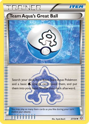 Team Aqua's Great Ball (27/34) [XY: Double Crisis] - Trinity Hobby