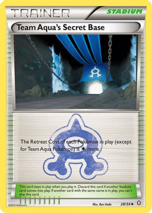 Team Aqua's Secret Base (28/34) [XY: Double Crisis] - Trinity Hobby