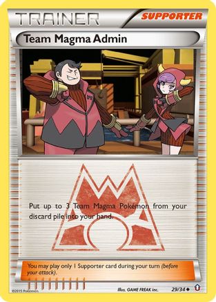 Team Magma Admin (29/34) [XY: Double Crisis] - Trinity Hobby