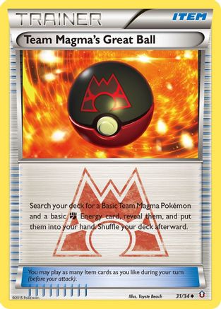 Team Magma's Great Ball (31/34) [XY: Double Crisis] - Trinity Hobby