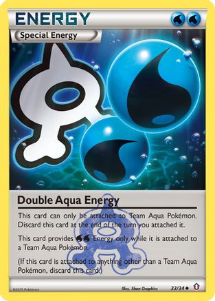 Double Aqua Energy (33/34) [XY: Double Crisis] - Trinity Hobby