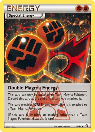 Double Magma Energy (34/34) [XY: Double Crisis] - Trinity Hobby