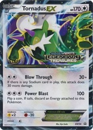 Tornadus EX (BW96) (Staff Prerelease Promo) [Black & White: Black Star Promos] - Trinity Hobby